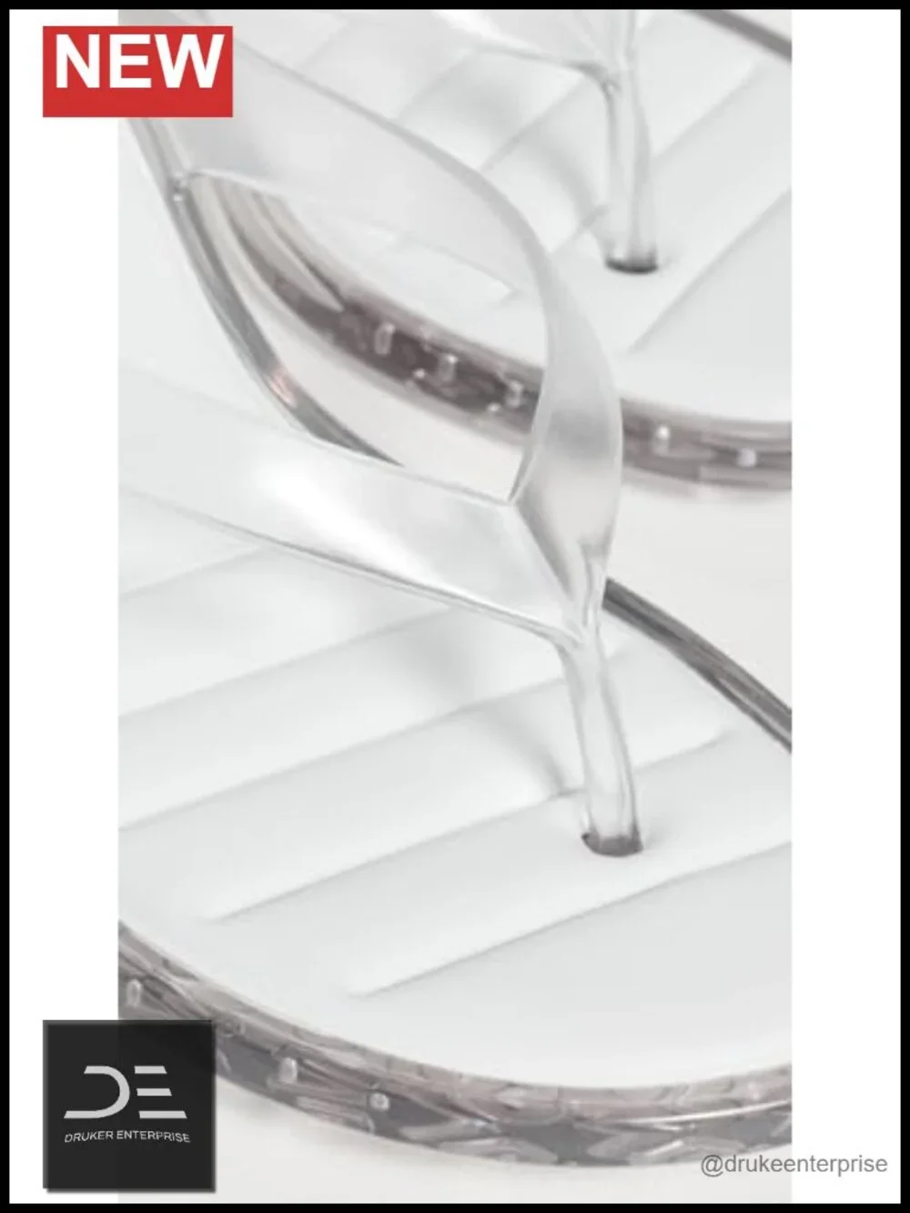 Clear Jelly Kitten Heel Flip Flops Cushioned Footbed
